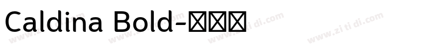 Caldina Bold字体转换